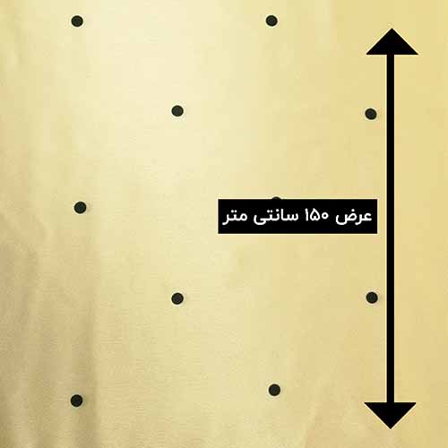 پارچه سیلک طرحدار رنگ طلایی 